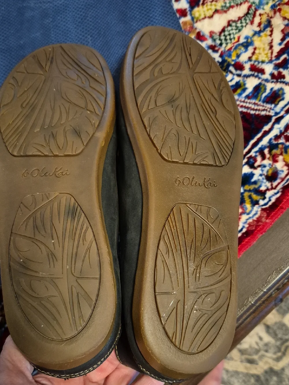 Olukai Nohea Nubuck Leather Womens Sz 10 Slip-On Casual Shoes All Day Comfort